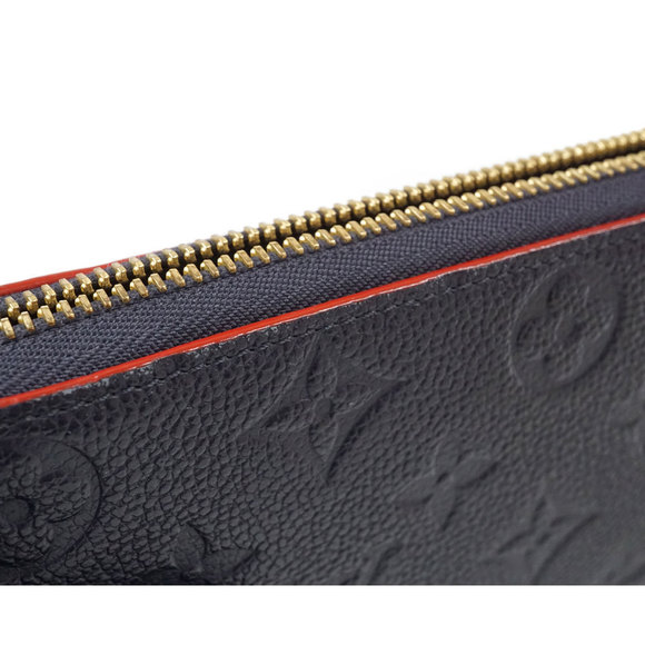 Louis Vuitton Clemence Portefeuille Navy Empreinte Blue Rouge Marine - Picture 7 of 11